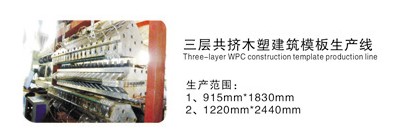 PE\PP多層復合塑料建筑模板生產線